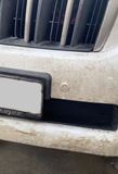 Зимняя заглушка решетки переднего бампера Toyota Land Cruiser Prado 150 2009—2013